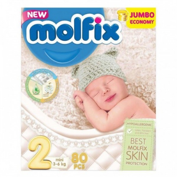 Molfix Baby Diaper Pants 4 Maxi 3- 6Kg [ 80 pcs ]
